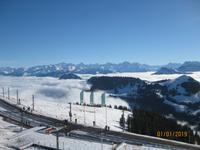 Sonnenschein am Neujahrstag auf der Rigi
