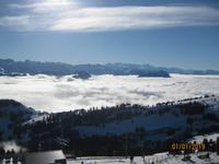 Sonnenschein am Neujahrstag auf der Rigi