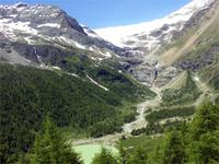 Ausblick bei der Abfahrt in Puschlavtal