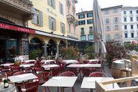 Die Terrassenplätze werden vorbereitet