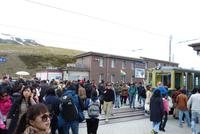 Menschen auf dem kleinen Scheidegg