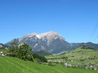 Fahrt mit der Stanserhorn-Bahn - Blick zum Pilatur