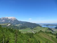 Fahrt mit der Cabrio-Bahn - Blick zum Vierwaldstättersee