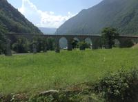 das Viadukt von Brusio