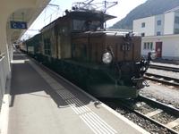 Davos, Fahrt mit der historischen Bahn nach Filisur