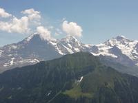 Ein letzter Blick zu Eiger, Mönch und Jungfrau