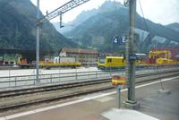 Arbeitswagen für den Tunnel