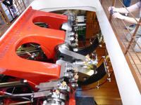 Das Innere des Raddampfers Schiller