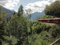 Fahrt mit dem Bernina-Express