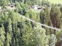 Hängebrücke über die Rhone