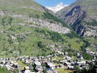 Blick zurück auf Zermatt