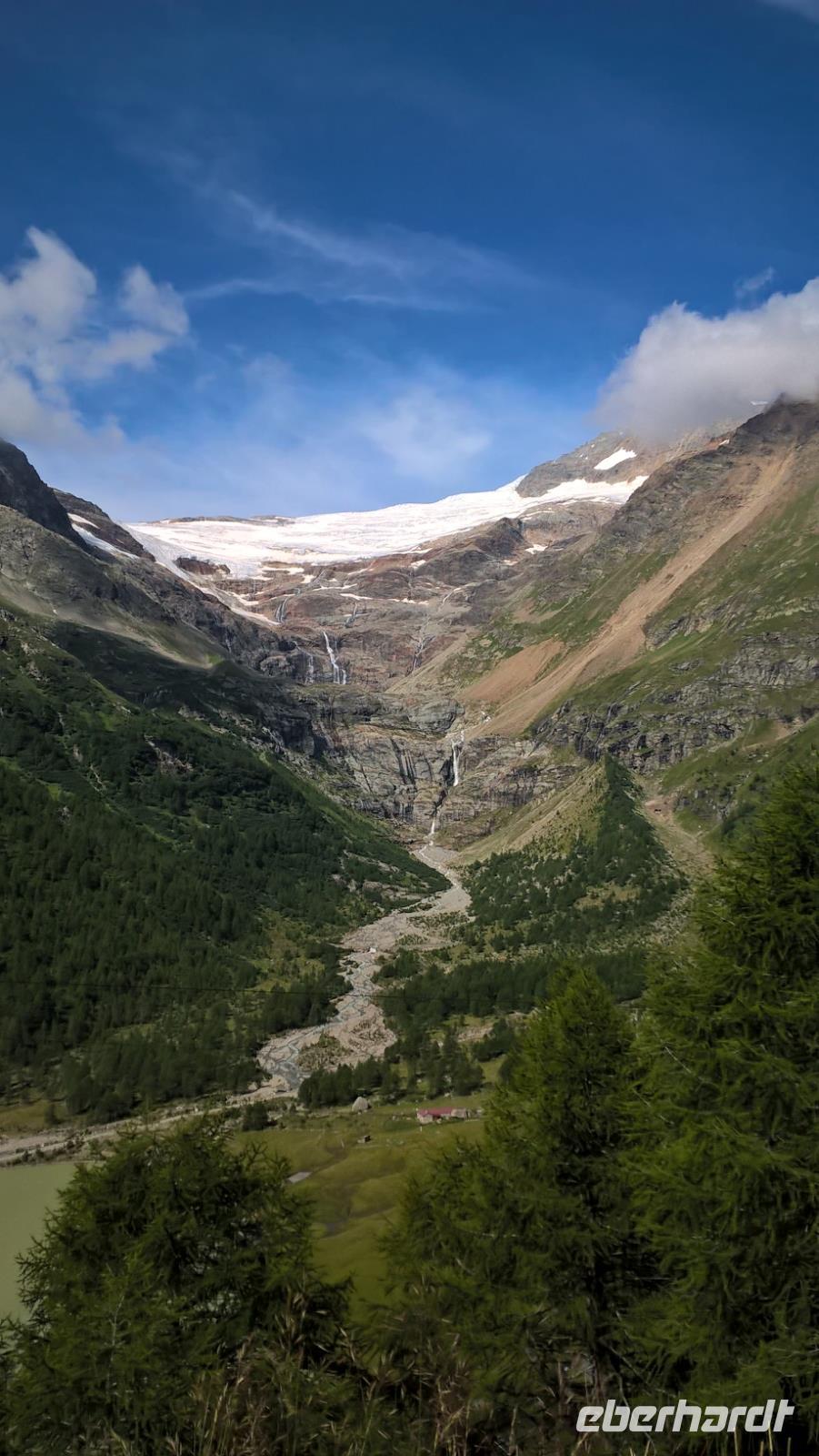 Unterwegs im Bernina Express - Palü Gletscher