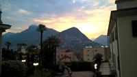 Blick über Lugano mit Blick auf den Mont Bré