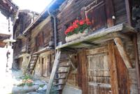 Walliser Häuser in Zermatt