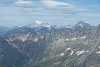 Da hinten ist der Mt. Blanc