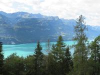 Fahrt mit der Brienzer Rothornbahn - Blick über den Brienzersee