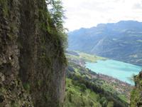 Fahrt mit der Brienzer Rothornbahn - Blick über den Brienzersee