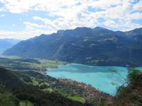 Fahrt mit der Brienzer Rothornbahn - Blick über den Brienzersee