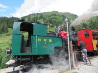 Fahrt mit der Brienzer Rothornbahn - Wasser wird aufgetankt