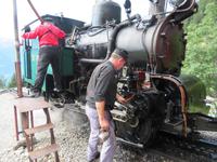 Fahrt mit der Brienzer Rothornbahn - Wasser wird aufgetankt