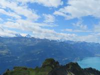 Fahrt mit der Brienzer Rothornbahn - auf dem Gipfel - Blick in die Berner Alpen und über den Brienzersee