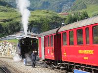 Fahrt mit der Furka-Dampfbahn