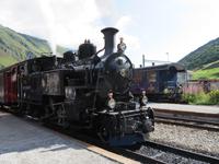 Fahrt mit der Furka-Dampfbahn