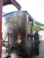 Fahrt mit der Furka-Dampfbahn