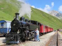 Fahrt mit der Furka-Dampfbahn