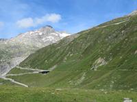 Fahrt mit der Furka-Dampfbahn -Blick zum Rhonegletscher