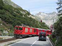 Furka-Bahn in Gletsch