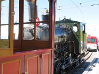 Fahrt mit dem Dampfzug auf die Rigi