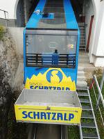 Mit der Schatzalpbahn geht es wieder hinunter