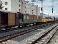 Mit dem Nostalgiezug verlassen wir Davos