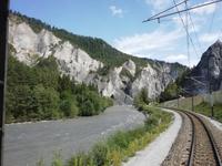 Fahrt durch die Rheinschlucht
