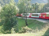 Während der Fahrt mit dem Glacier-Express