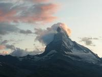 Abendlicher Blick zum Matterhorn