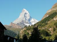 Ein letzter Blick zum Matterhorn vor der Abreise