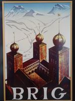 Historisches Plakat Brig