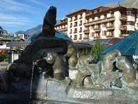 Zermatt, Murmeltierbrunnen
