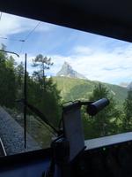 Zermatt, Blick aus Gornergratbahn