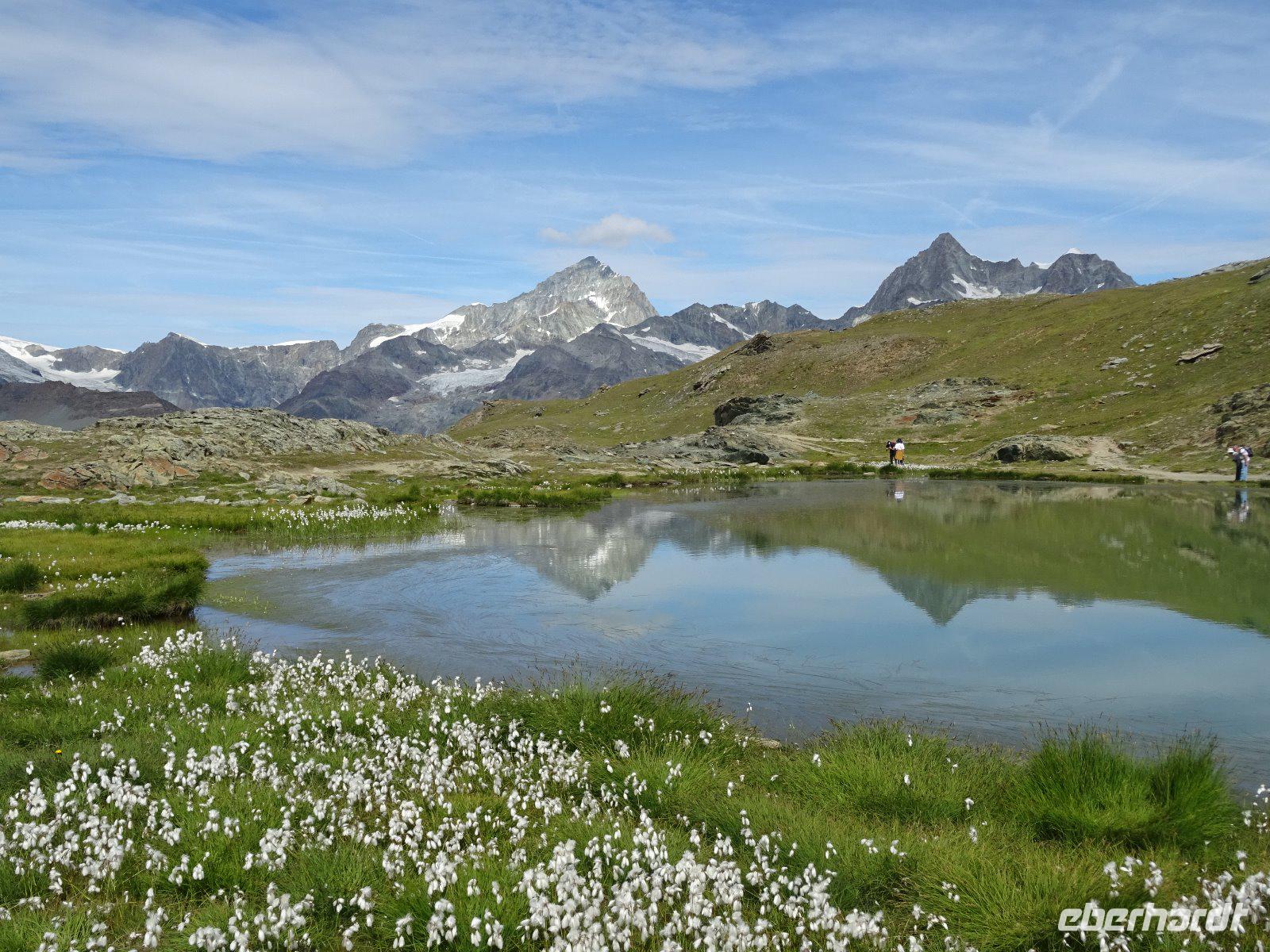 Zermatt, Riffelsee mit Spiegelung