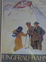 Historisches Plakat zur Jungfrau-Bahn