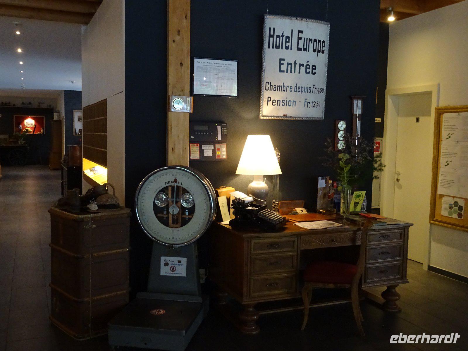 Interlaken, Carlton Europe Vintage Hotel, Empfang