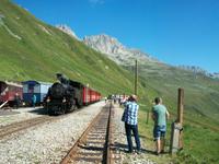 Mit Dampf auf der Furka  - Bergstrecke 