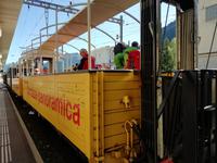 Aussichtswagen der nostalgischen Bahn