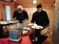 Raclette-Vorbereitung