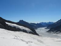 Ausfug zum Jungfraujoch - Blick zum Aletsch-Gletscher