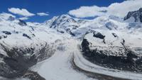 182 Ausflug nach Zermatt - Fahrt mit der Gornergratbahn - Monte Rosa Gruppe