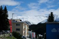 Blick von St. Moritz in die Berge